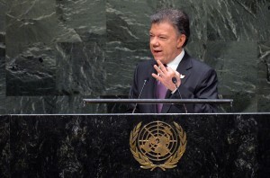 El presidente colombiano Juan Manuel Santos suspendió el 17 de noviembre pasado las pláticas, luego del secuestro de dos militares y un civil. Foto: Notimex