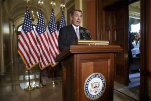 John Boehner, presidente de la Cámara, dejó claro que la estrategia ante la orden ejecutiva de Obama no será solamente ideada por la cúpula del partido. Foto: AP