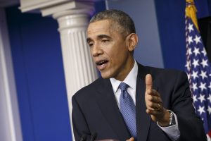 Obama emitió su mensaje desde la Casa Blanca después que su administración presentó ante el Congreso una solicitud para que se autorice el uso de la fuerza militar contra el grupo yihadista. Foto: AP