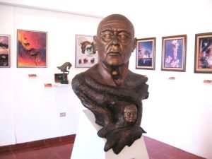 Carlos Pellicer diseñó el Parque Museo La Venta, en Villahermosa, donde se encuentran piezas colosales de la Cultura Olmeca. Foto: Especial