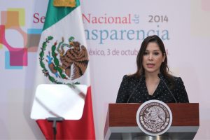 La titular del IFAI, Ximena Puente, acudió a la clausura de la Semana Nacional de la Transparencia. Foto: Notimex