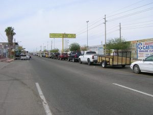 en tanto se gestiona la apertura de otro cruce fronterizo en San Luis Río Colorado.