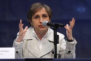 MVS dijo que como empresa no puede aceptar condicionamientos y ultimatos de sus colaboradores. En la imagen Carmen Aristegui. Foto: Notimex