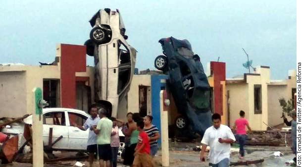 Tornado deja muerte y daños en Coahuila