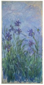 El cuadro de flores "Iris Mauves" de Claude Monet será puesto a la venta. Foto: AP