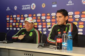 En conferencia de prensa, el técnico de la selección mexicana de futbol, Miguel Herrera reiteró que tiene un equipo de buena calidad para alcanzar la final de la Copa América Chile 2015. Foto: Notimex 