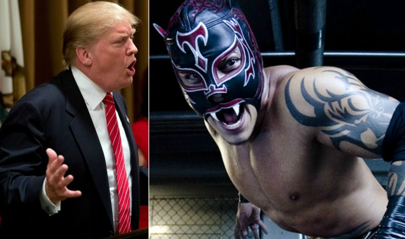 Luchador mexicano reta a Donald Trump