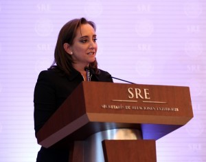 Claudia Ruiz Massieu, secretaria de Relaciones Exteriores. Foto: Notimex