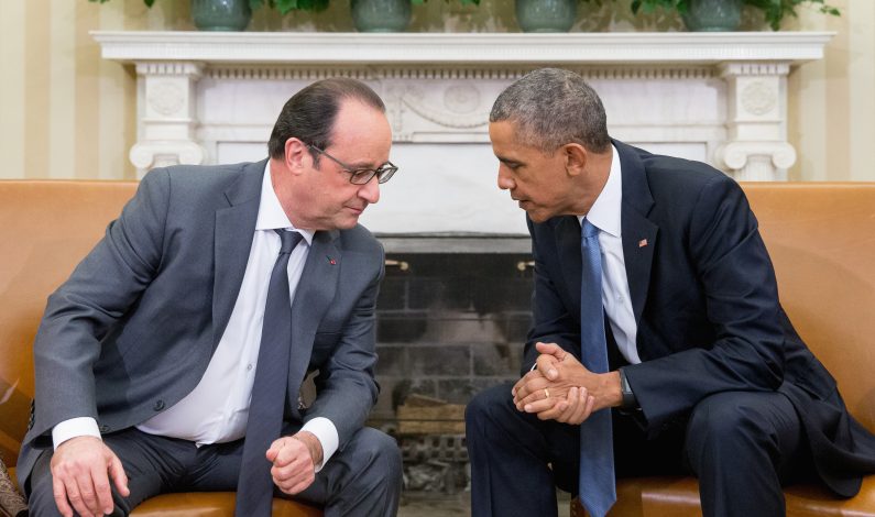 Obama recibe a Hollande en la Casa Blanca