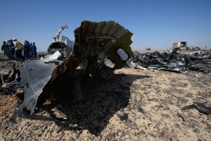 El Airbus A321 de la compañía aérea MetroJet (Kogalymavia), que volaba del balneario de Sharm el Sheikh a San Petersburgo, se estrelló en la península del Sinaí. Foto: AP