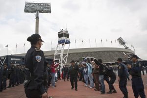 El estadio Olímpico de Ciudad Universitaria tendrá un alto grado de seguridad el próximo domingo. Foto: AP