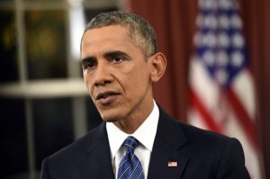 Foto del presidente Barack Obama dirigiéndose a la nación desde el despacho presidencial en la Casa Blanca el 6 de diciembre. Foto: AP