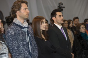 Angelique Boyer, Sebastián Rulli y David Zepeda encabezan el reparto de “Frente al Mismo Rostro”. Foto: Cortesía de Televisa