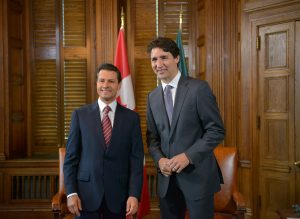 60628028. Ottawa, 28 Jun. 2016 (Notimex-Presidencia).- El presidente Enrique Peña Nieto, y Justin Trudeau, primer ministro de Canadá, sostuvieron hoy una reunión en la sede del Parlamento canadiense, en el marco de la Visita de Estado que realiza el mandatario mexicano a esta nación. NOTIMEX/FOTO/PRESIDENCIA/COR/POL/