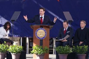 Inauguration,Details of Swearing-in Ceremony:WHO: Governor-elect Ducey and other statewide elected officialsWHAT: Governor-elect Ducey takes the oath of officeWHEN: Ceremony begins at 11 am; Ducey oath of office scheduled for 12 pmWHERE: Arizona State Capitol Courtyard, 1700 W. Washington Street, Phoenix, AZ 85007