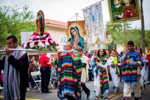 The annual Honor Your Mother parade celebrates our Lady of Guadalupe taking place in downtown Phoenix on Saturday, December 6, 2014.