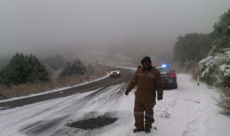 Reabren dos tramos carreteros cerrados en Sonora por nevada