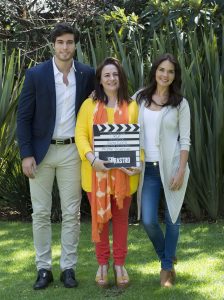 Silvia Cano presentó a los protagonistas de "Sin Rastro"- Danilo Carrera y Adriana Louvier. Foto Cortesía de Televisa..jpg